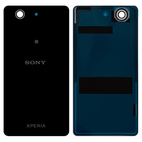 Задня панель корпуса для Sony D5803 Xperia Z3 Compact Mini, D5833 Xperia Z3 Compact Mini, чорна