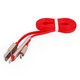 USB кабель micro USB, 2 in 1, USB тип-A, micro-USB тип-B, Lightning, червоний