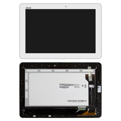 Дисплей для Asus MeMO Pad 10 ME102A, белый, с рамкой, #B101EAN01.1 MCF 101 1856 01 FPC V1.0