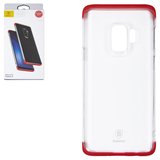 Чехол Baseus для Samsung G960 Galaxy S9, красный, прозрачный, силикон, #WISAS9-YJ09