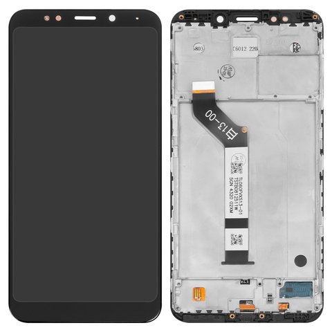 Дисплей для Xiaomi Redmi 5 Plus, чорний, з рамкою, Сopy, In Cell