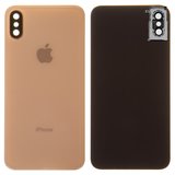 Задня панель корпуса для iPhone XS, золотиста, із склом камери, small hole