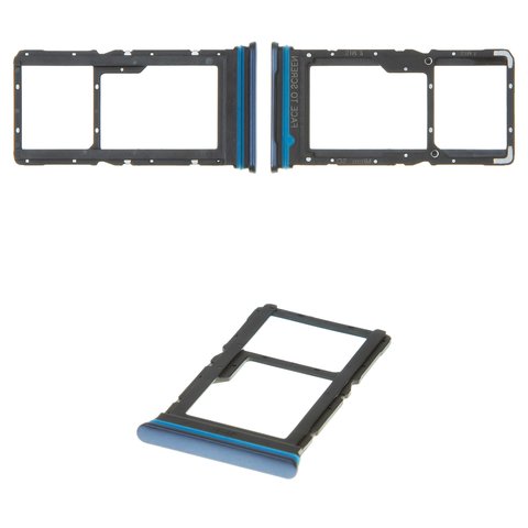 Держатель SIM карты для Xiaomi Mi 10T Lite, синий, M2007J17G