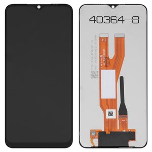 Дисплей для Samsung A032 Galaxy A03 Core, черный, без рамки, Оригинал переклеено стекло 