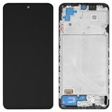 Дисплей для Xiaomi Poco M5s, Redmi Note 10, Redmi Note 10S, чорний, з рамкою, Original (PRC)