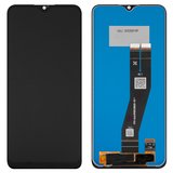 Дисплей для Samsung A037F Galaxy A03s, черный, Best copy, без рамки, Сopy, c черным шлейфом, (160,5x72 mm)