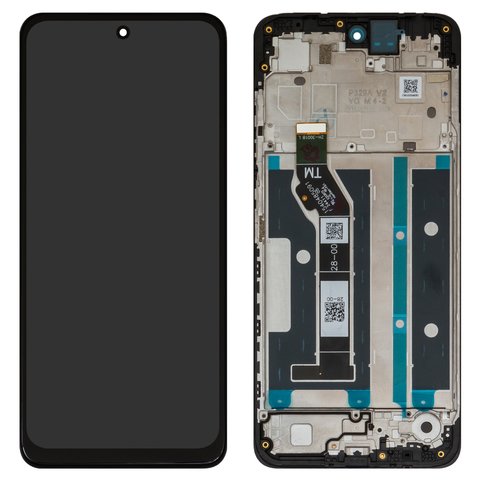 Дисплей для Motorola Moto E15, Moto G05, Moto G15, чорний, з рамкою, High Copy, 1540484161