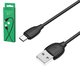 USB кабель Borofone BX19, USB тип-A, micro-USB тип-B, 100 см, 2,4 А, черный, #6931474701770