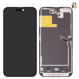 Дисплей для iPhone 14 Pro Max, черный, с рамкой, High Copy, без микросхемы, (AMOLED), DD-OLED soft, 120Hz