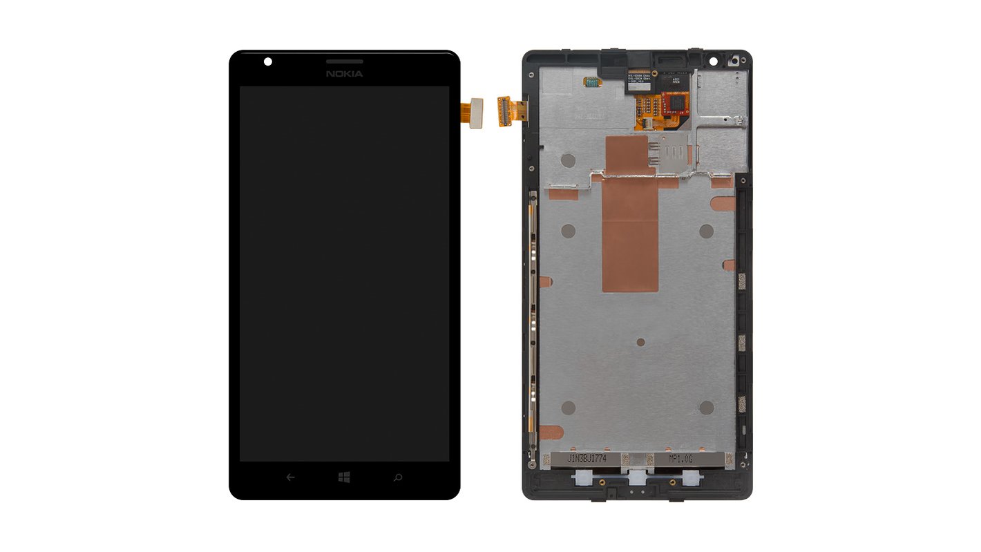 Дисплей для Nokia 1520 Lumia, черный, с рамкой - All Spares