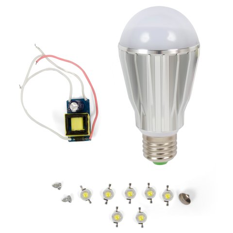 LED Light Bulb DIY Kit SQ Q17 7 W cold white, E27 