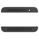 Top + Bottom Housing Panel compatible with HTC One E8 Dual Sim, (black)