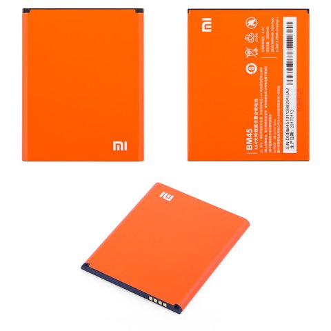 Batería BM45 puede usarse con Xiaomi Redmi Note 2, Li Polymer, 3.84 V, 3020 mAh, Original PRC , 2015051