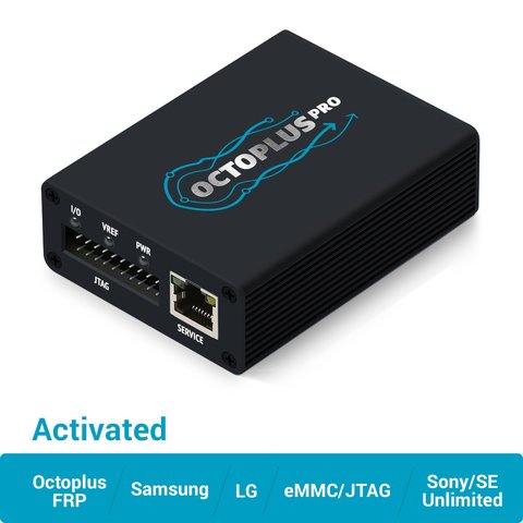 Caja Octoplus Pro con juego de cables adaptadores con activaciones Samsung + LG + eMMC JTAG + Unlimited Sony Ericsson + Sony + Octoplus FRP Tool 