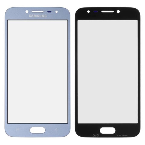 Housing Glass compatible with Samsung J250F Galaxy J2 2018 , blue 