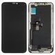 LCD compatible with iPhone X, (black, with frame, PRC, Self-welded OEM)