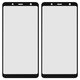 Housing Glass compatible with Samsung A750 Galaxy A7 (2018), (with OCA film, black)