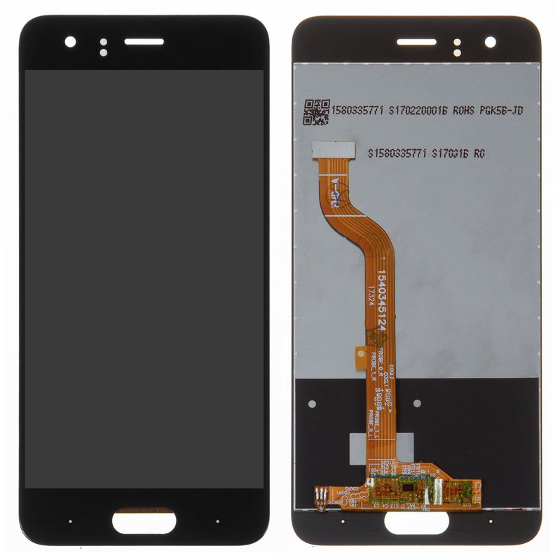 LCD compatible with Huawei Honor 9, (black, (type 1), without