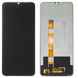 Pantalla LCD puede usarse con Oppo A15, A15s, negro, sin marco, Original (PRC), CPH2185, CPH2179, FPC-HTF065H093-A0, BV065WBM-L04