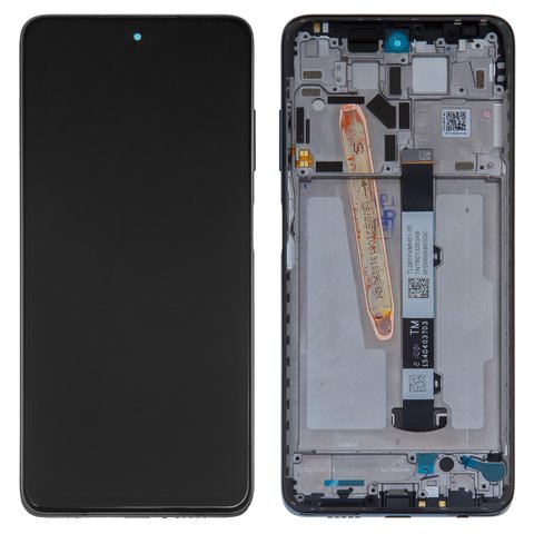 LCD compatible with Xiaomi Poco X3 NFC, Poco X3 Pro, black, with frame, Original PRC , M2102J20SG, M2102J20SI, M2007J20CG, M2007J20CT 
