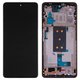 LCD compatible with Xiaomi 11T, 11T Pro, (black, with frame, Original (PRC))