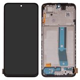 LCD compatible with Xiaomi Redmi Note 11, (black, with frame, Copy, (TFT))