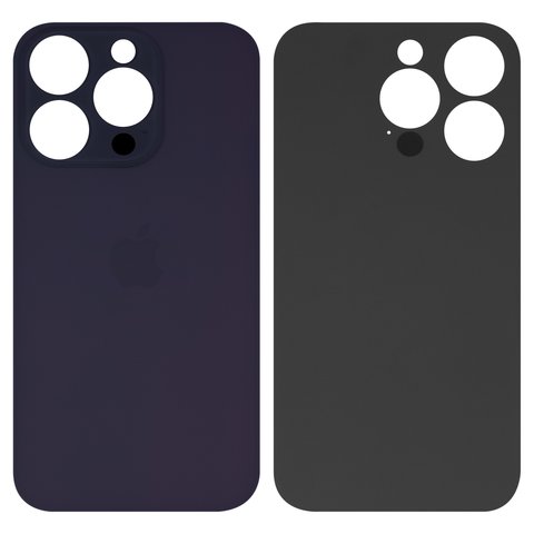Panel trasero de carcasa puede usarse con iPhone 14 Pro, morada, no es necesario desmontar la cámara, big hole