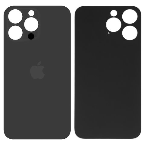 Housing Back Cover compatible with iPhone 14 Pro Max, black, no need to remove the camera glass, big hole 