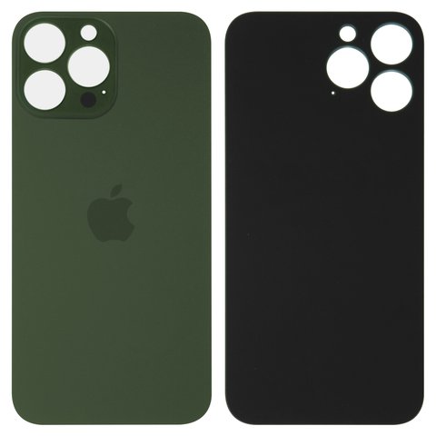 Housing Back Cover compatible with iPhone 13 Pro Max, green, no need to remove the camera glass, alpine Green, big hole 