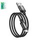 USB Cable Hoco X89, (USB type-A, micro USB type-B, 100 cm, 2.4 A, black) #6931474784346