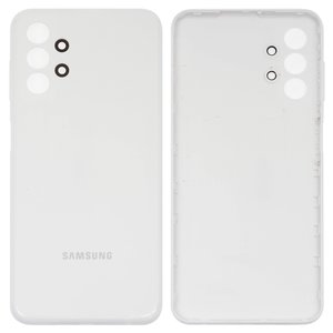 Housing Back Cover compatible with Samsung A135 Galaxy A13, white, with side button 