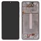 Pantalla LCD puede usarse con Samsung A336 Galaxy A33 5G, blanco, con marco, Original (PRC)