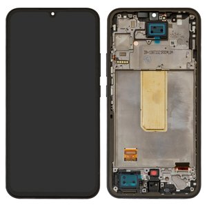 Pantalla LCD puede usarse con Samsung A346 Galaxy A34 5G, negro, con marco, Original PRC 