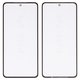 Housing Glass G+OCA PRO compatible with Motorola Moto G84, (with OCA film, black)