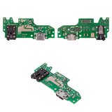 Flat Cable compatible with Tecno Pop 4 Pro (BC3), (headphone connector, charge connector, with microphone, with components, Copy, charging board)