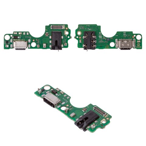 Flat Cable compatible with Tecno Pop 7 Pro, Spark Go 2023  BF7 , headphone connector, charge connector, with microphone, with components, Copy, charging board 