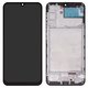 LCD compatible with Samsung A245 Galaxy A24, (black, with frame, Copy, (TFT))
