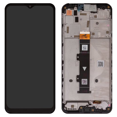 Pantalla LCD puede usarse con Motorola Moto G10 Power, negro, con marco, Original PRC 