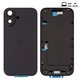 Housing compatible with iPhone 16, (black, with SIM card holders, with side buttons, Original (PRC), EU version)
