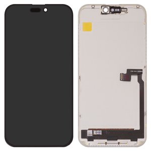 Дисплей для iPhone 16 Pro Max, черный, с рамкой, High Copy, без ошибки, OLED  hard diagnosable, DD OLED