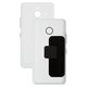Housing Back Cover compatible with Microsoft (Nokia) 640 XL Lumia Dual SIM, (white, with side button)