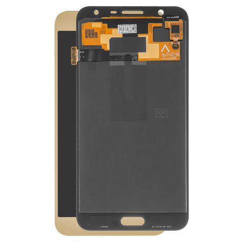 LCD compatible with Samsung J701 Galaxy J7 Neo, golden, without frame, original change glass 