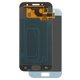 LCD compatible with Samsung A320 Galaxy A3 (2017), (blue, without frame, original (change glass) )