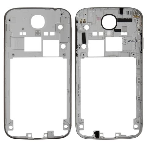 Housing Middle Part compatible with Samsung I9500 Galaxy S4, I9505 Galaxy S4, gray 