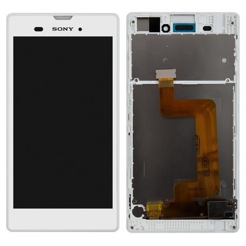 LCD compatible with Sony D5102 Xperia T3, D5103 Xperia T3, D5106 Xperia T3, white, Original PRC  