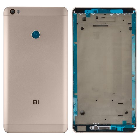 Housing compatible with Xiaomi Mi Max, golden, 2016001, 2016002, 2016007 