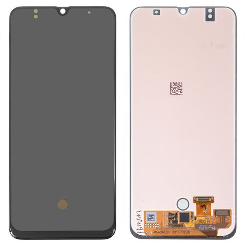 LCD compatible with Samsung A505 Galaxy A50, A507 Galaxy A50s, black, without frame, Original PRC , original glass 