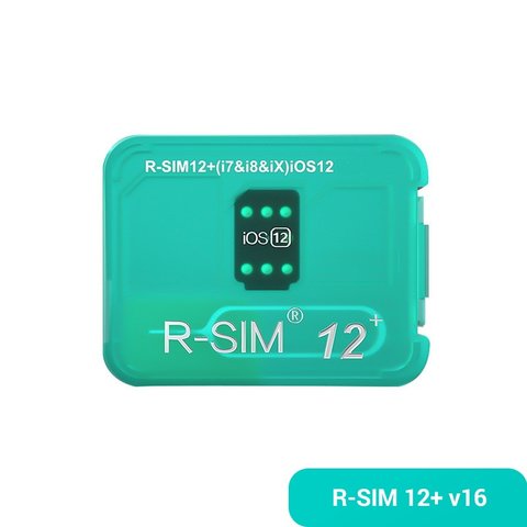 R Sim 12+ v16 Card for iPhone X 8 8 Plus 7 7 Plus 6s 6s Plus 6 6 Plus 5 SE 5s 5c 5