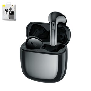 Headphone Baseus Storm 3, wireless, black, with charging case, with USB cable Type C  #NGTW140101