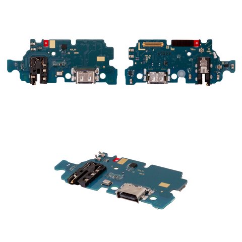 Flat Cable compatible with Samsung A256 Galaxy A25, charge connector, with microphone, with components, charging board